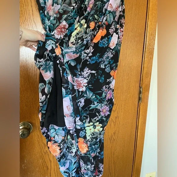 ModCloth Maxi sleeveless dress, sheer lined skirt - Picture 4 of 5